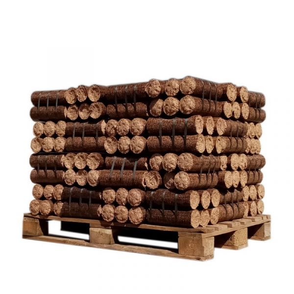 BOIS DENSIFIÉ - BÛCHES DE NUIT - 1/2 PALETTE DE 480 KG