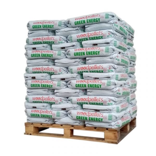 Pellet GREEN ENERGY - Palette de 65 Sacs de 15 KG