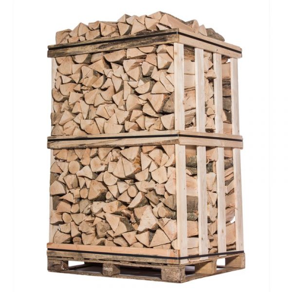 BOIS DE CHAUFFAGE - 50 CM - MÉLANGE DE BOIS DURS - PALETTE 2 M3 - 2.5 STÈRES